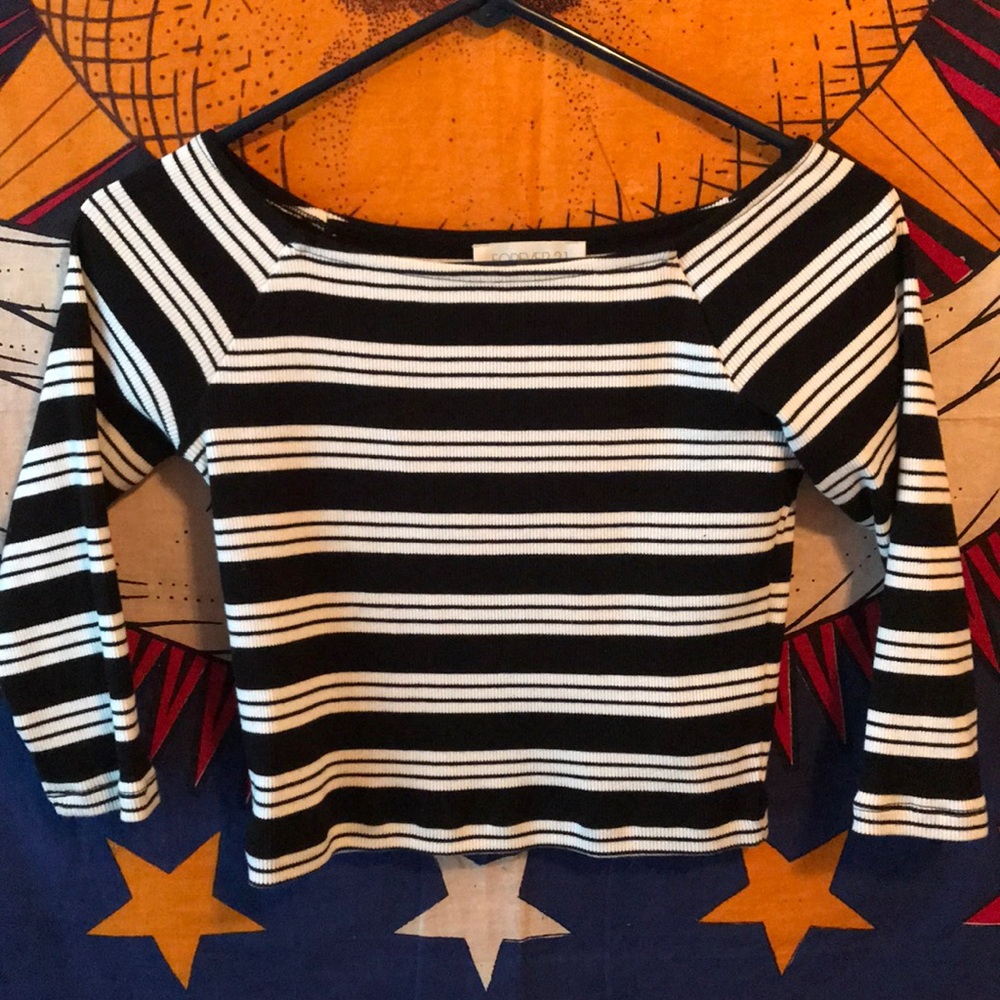 Crop top Sweater type mid long sleeve
